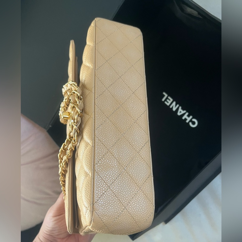 Chanel Classic Caviar GHW Double Flap Medium Size - Picture 6 of 12